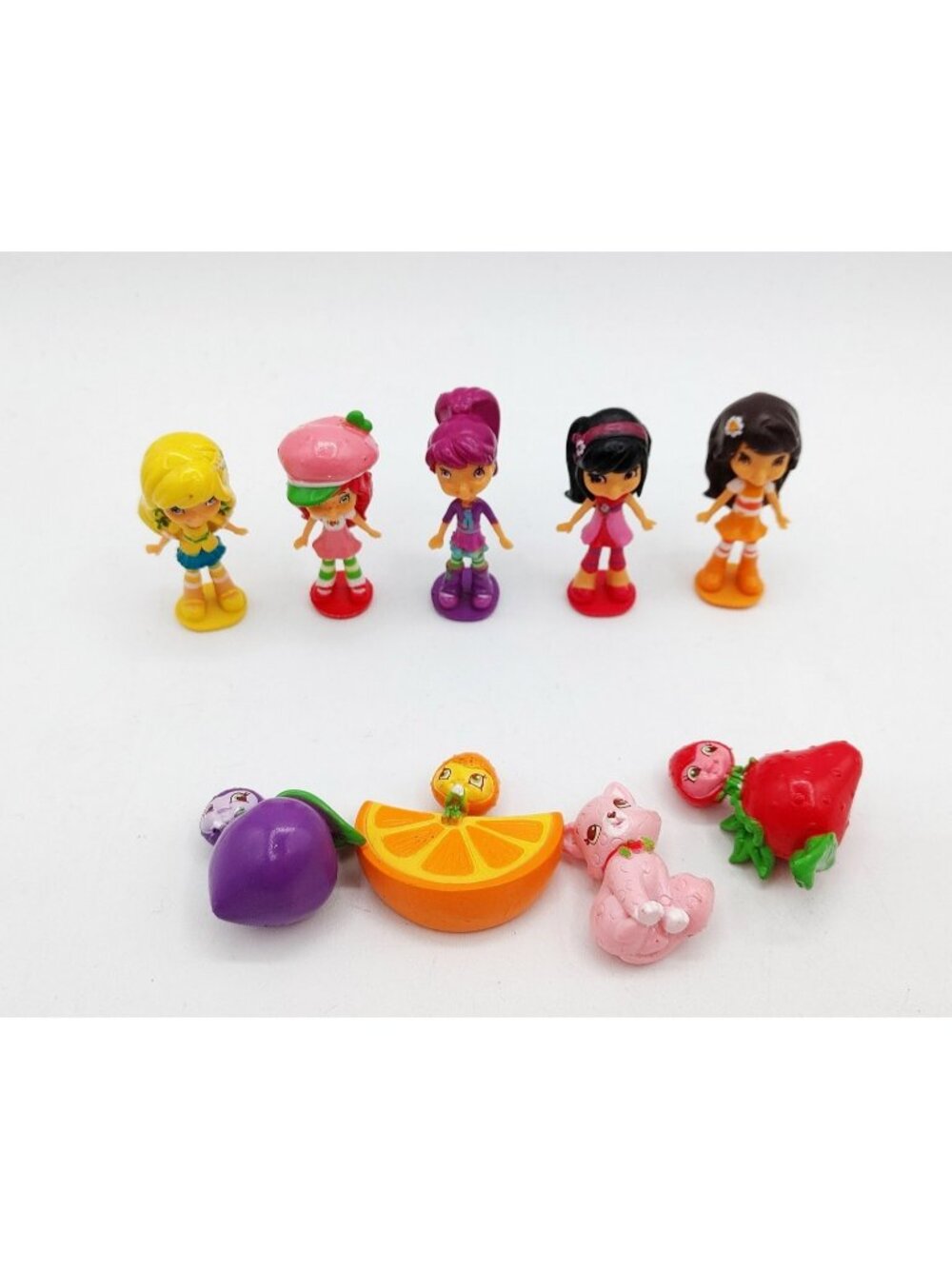 Strawberry Shortcake Berrykin Minis Berry Bitty w/Pets Figure Vintage Lot of 9